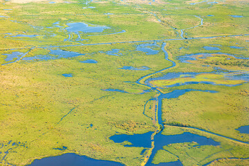 Morbihan Gulf from sky in french brittany morbihan in atlantic ocean © Olivier