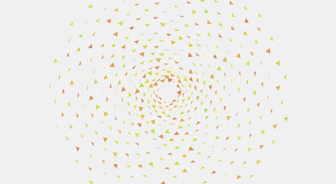 Rotating geometric triangle vortex abstract motion animation background animation