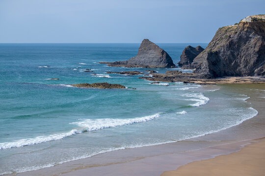  Praia de Odeceixe an der Algarve, Portugal