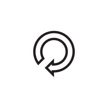 Refresh Reload Circle Arrow Icon &ndash; Rotate Sync Reset Loop Vector Logo Symbol