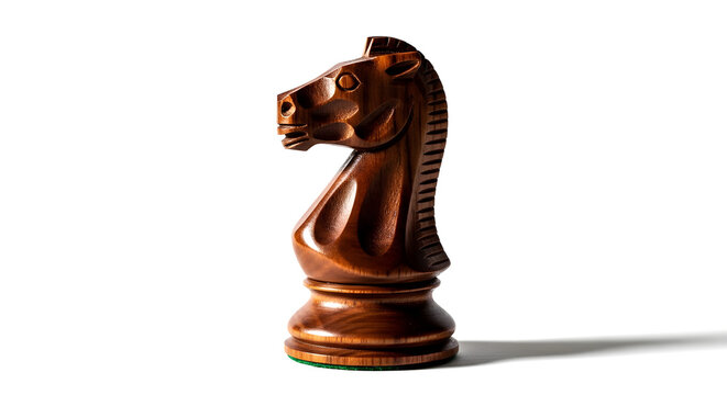 Wooden Chess Knight Piece