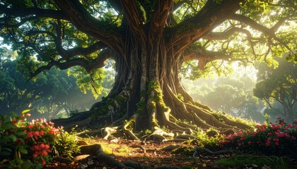 Fototapeta premium Roots- -The interior of a monolithic cathedral where the pillars 
