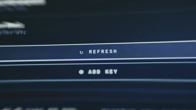 User taps the Refresh option