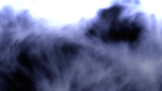 A 3D smoke animation created by compressing and rendering 8K to 4K, super-slow and seamless loop animation of some macro smoke rising and billowing. ProRes 4444 Alpha for background or foreground.