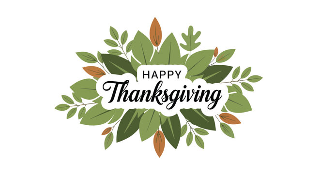Happy Thanksgiving greeting card design.