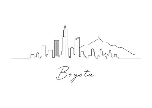 Bogota city skyline hand drawn
Vector hand-drawn naive city skyline on a white background