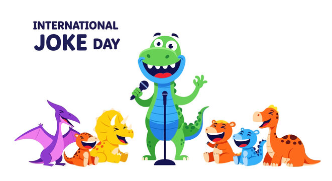 Dinosaur Comedy Show for International Joke Day Celebration