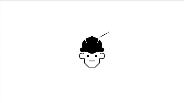 Safety Helmet importance, HSE icon animation for head protection on both green screen and white background separately 