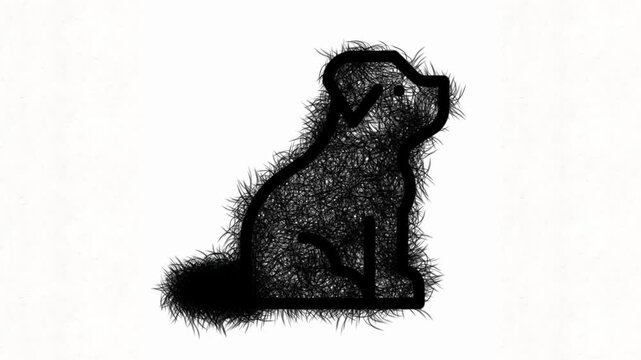 cute black dog gif