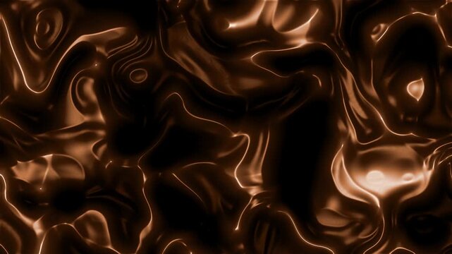 Abstract animated background with glowing golden energy waves and fluid motion patterns, creating a dynamic and futuristic visual effect perfect for motion graphics, digital art, and creative projects
