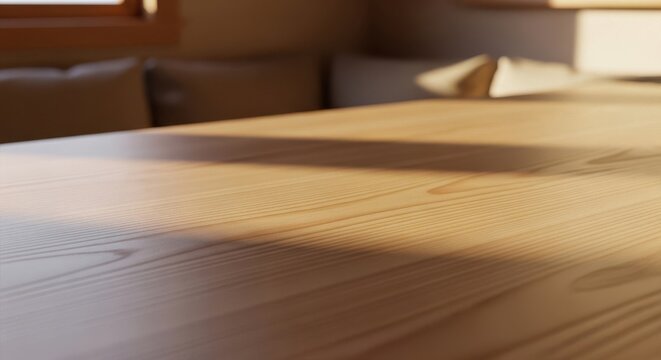 A light-colored alder wood surface with prominent natural grain and soft shadows from ambient light