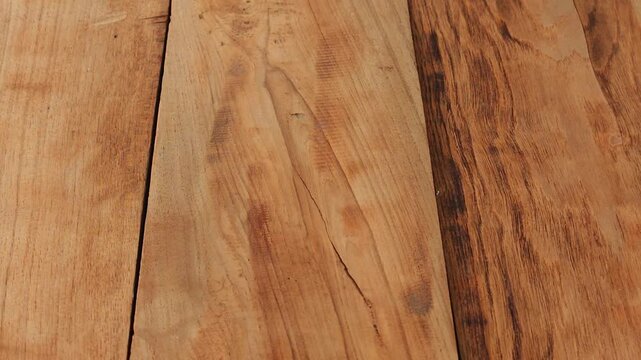 Wood grain surface, old teak wood, natural.