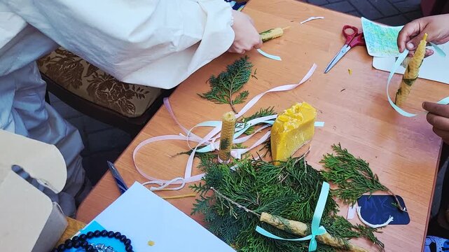 Students identifying plant species for environmental research, botanical taxonomy study, wax nature science education. species identification, ecosystem analysis, field biology.