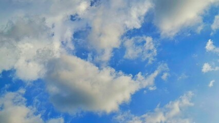Fototapeta premium clear blue sky with white clouds