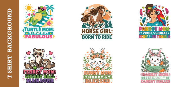 Turtle mom slow but fabulous, horse girl born to ride and parrot mom professional screamer trainer.