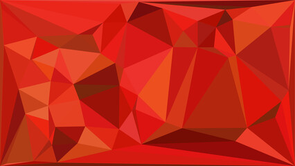 A striking abstract composition rendered in various shades of red, utilizing a low poly geometric style for a modern and visually engaging effect. © Stock Studio