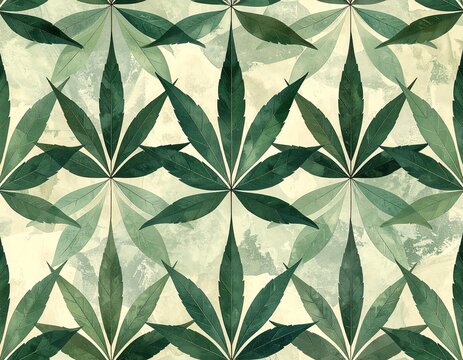 Traditional Japanese asanoha hemp leaf geometric pattern background