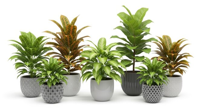 Indoor Potted Houseplants for Modern Home Decor