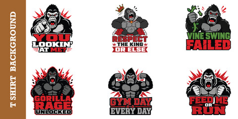 Cartoon baby gorilla with big heart illustration for big hugs and love.