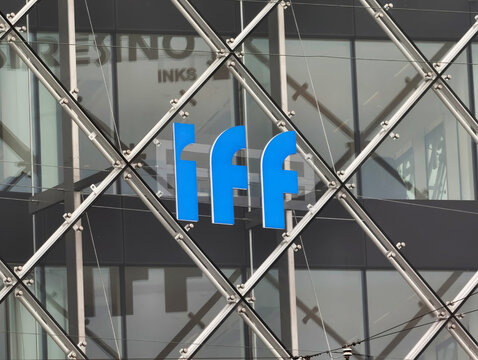 Copenhagen,Denmark-Nov.24th 2025: IFF company brand logo 