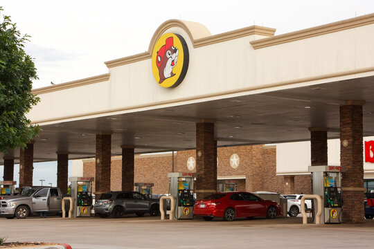 Pumping gas at Buc-ee's convenience store off Interstate 10 in Baytown, Texas on May 21, 2026