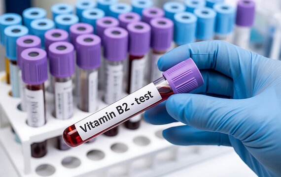  a blood test meant to measure the level of Vitamin B2 (Riboflavin) in the blood