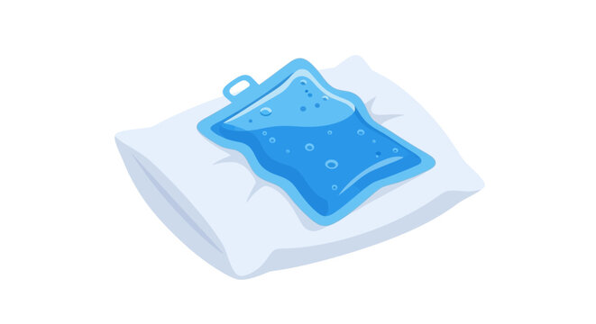Cold gel ice pack for medical injury treatment use.