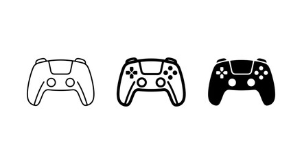 Video Game Controller Icons, Modern Gaming Input Devices, Digital Entertainment Control Set, Vector Graphics for Gaming Technology © Saifur