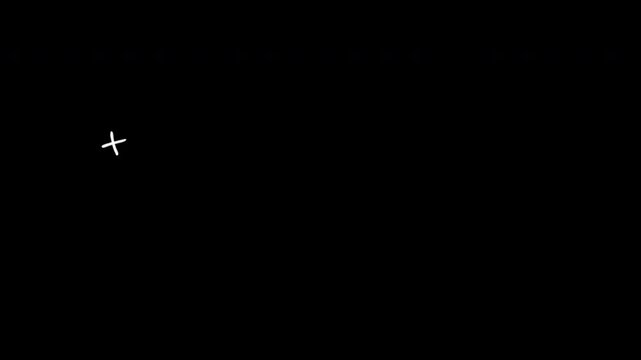 Hand Drawn Grunge Elements, Ink Cross Motion Graphics Overlay