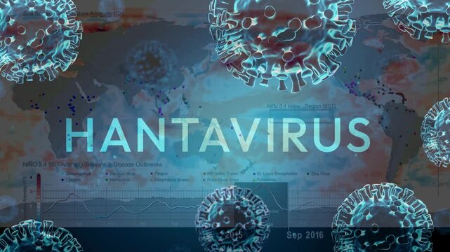 Newspaper or report style layout with highlighted headline about hantavirus prevention.