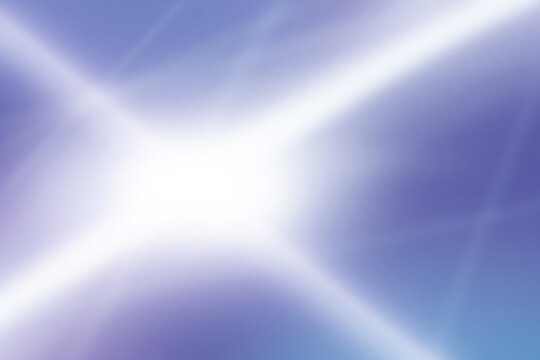 Abstract light burst background in blue and white gradient with copy space