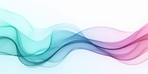 Obraz premium An abstract blue wave design featuring flowing light lines and curved patterns creates a dynamic motion effect for a modern water-inspired background illustration
