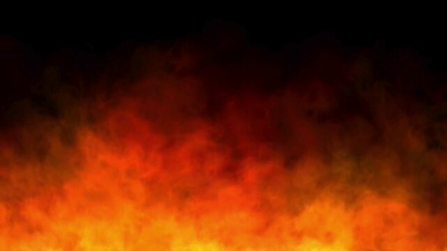 Fiery Smoke Swirling in Dark Atmosphere - Cinematic Abstract Motion Video