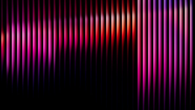 Dynamic glowing vertical lines in pink and red gradient abstract background