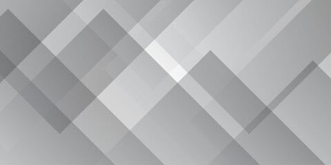 Obraz premium Abstract white and gray gradient paper triangle. geometric rectangle overlapping with technology transparent lines. minimal digital triangle web concept glossy square space layer template background.