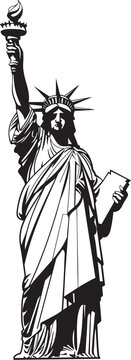 statue of liberty isolated