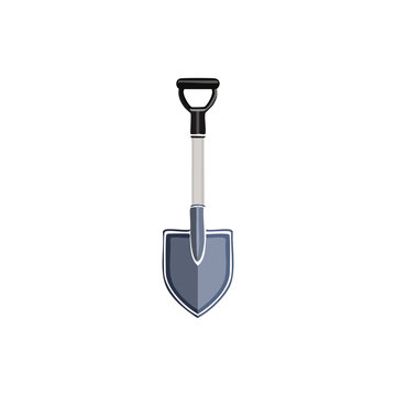 Shovel logo design for digging and lifting.
