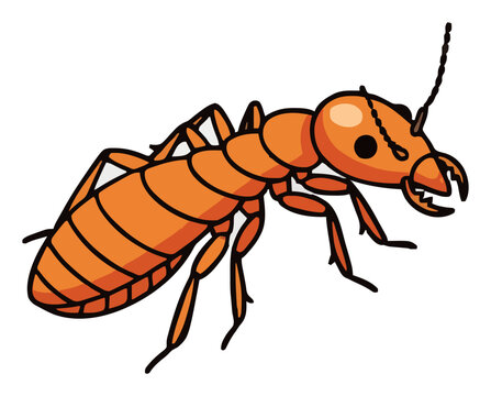 Termite isometric view vector illustration. Generative AI