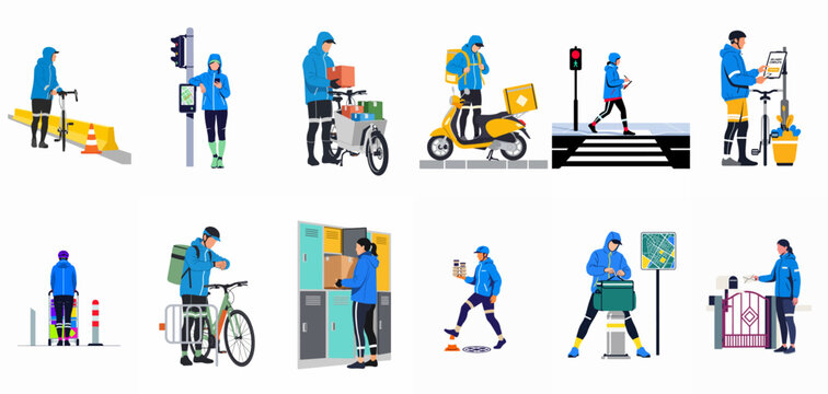 Set of Illustrations Showing Frustrated and Stressed Programmers and Students Dealing with Technical Issues, Debugging, and Work Burnout