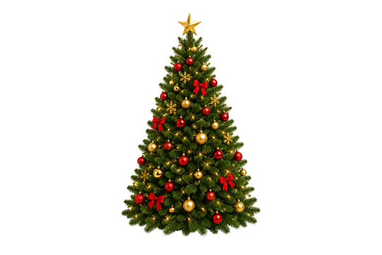 christmas tree with red balls