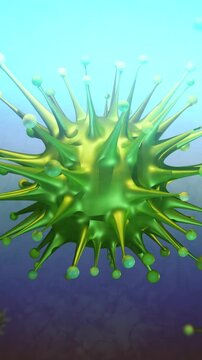  Nipah Virus 3D Simulation - Zoonotic Virus in Humans - Vertical