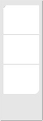 Fototapeta premium Minimalist White Photo Template for Instant Snapshot Grid Mockup.