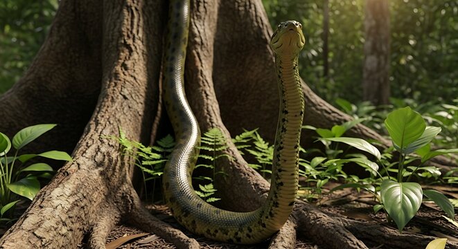 Anaconda in Jungle.