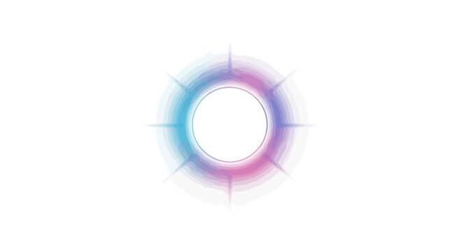 Colorful Gradient Circle Light Effect.