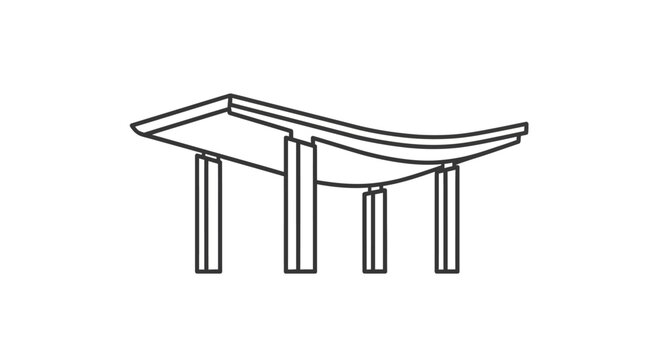 Simple line drawing of a table.