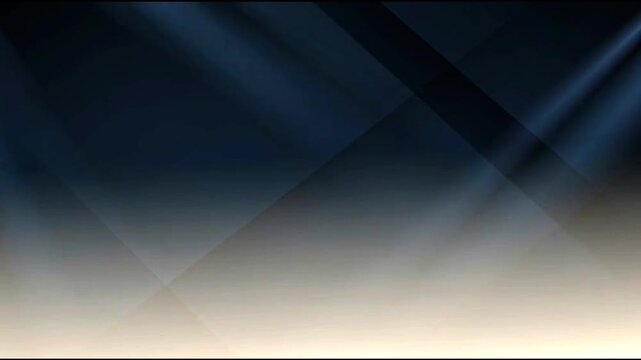 Elegant abstract background with dark blue light rays fading into a soft beige gradient providing a clean modern backdrop design
