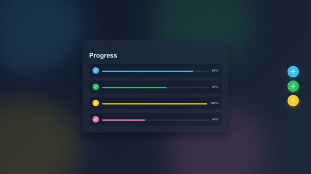 Animated Task Manager Dashboard