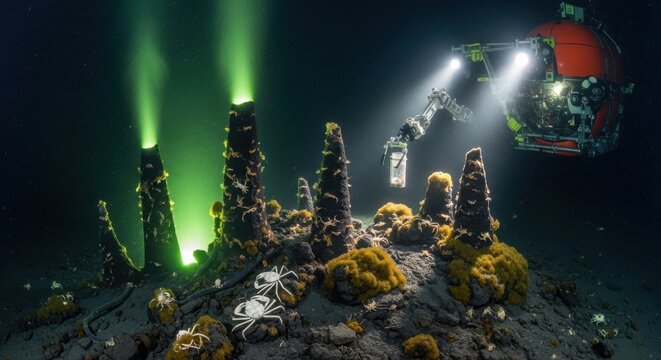 Deep Sea Exploration of Volcanic Hydrothermal Vents with Remote Vehicle