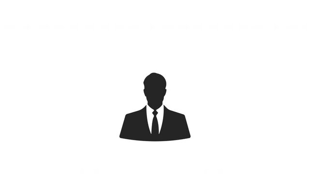Business idea innovation leader, Creative thinking success concept icon motion graphic