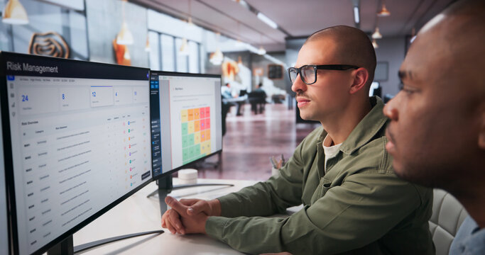 Two Enterprise Risk Managers Use Computer Tools